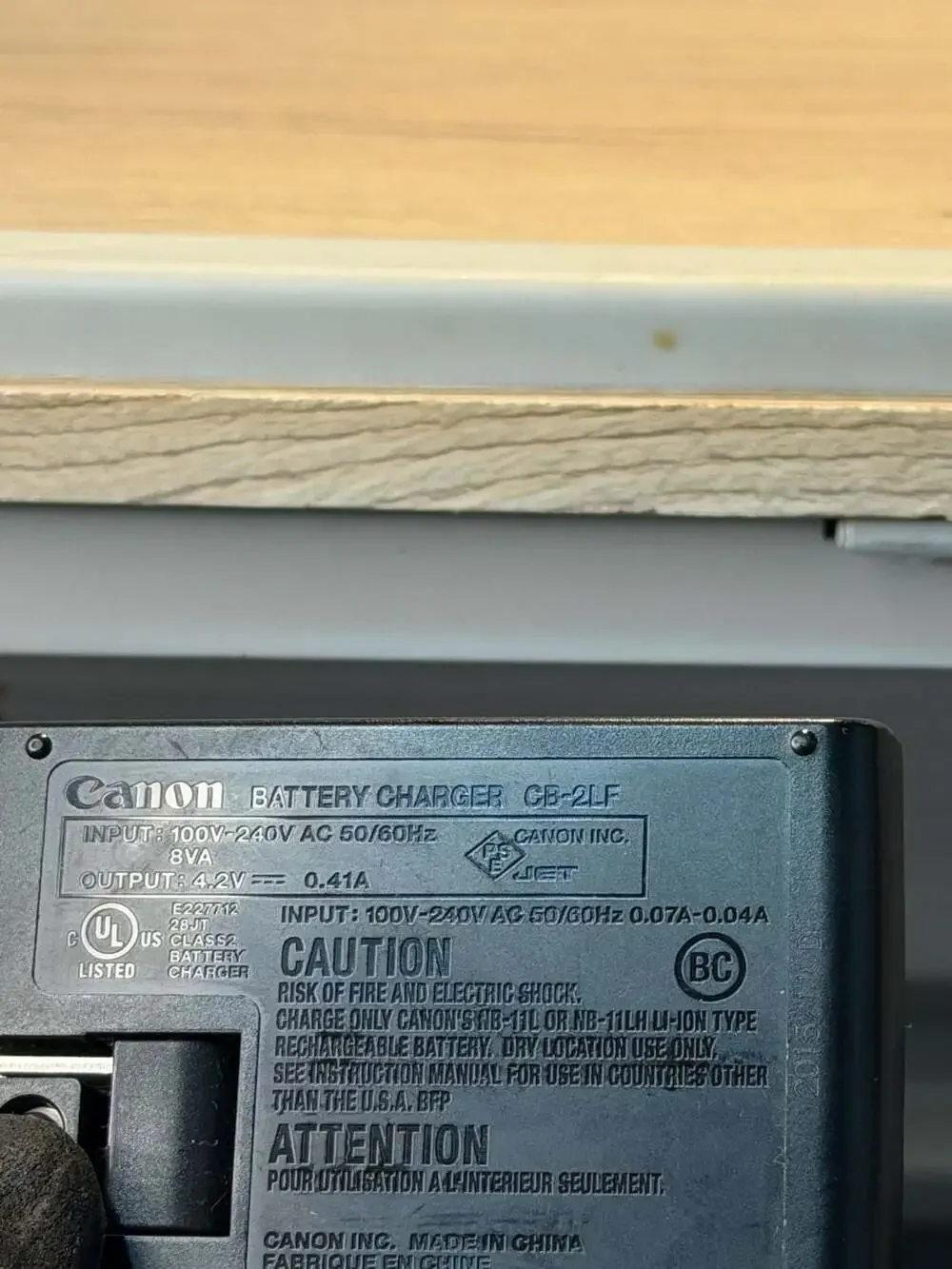 UNTESTED Canon CB-2LF Battery Charger for NB-11L
